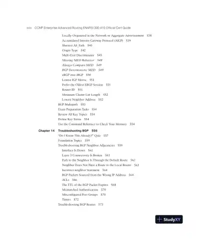 CCNP Enterprise Advanced Routing ENARSI 300-410 Official Cert Guide (2023) - Page 26 preview image