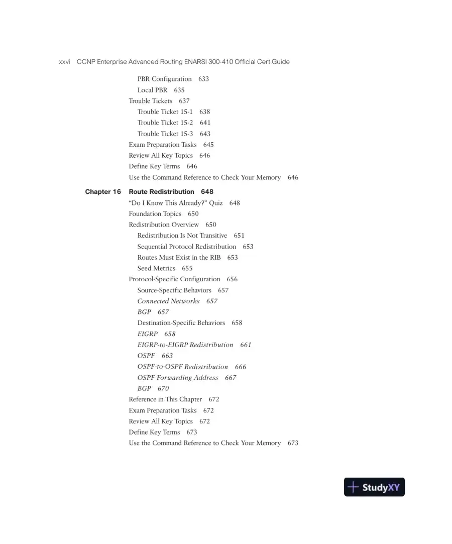 CCNP Enterprise Advanced Routing ENARSI 300-410 Official Cert Guide (2023), page 28
