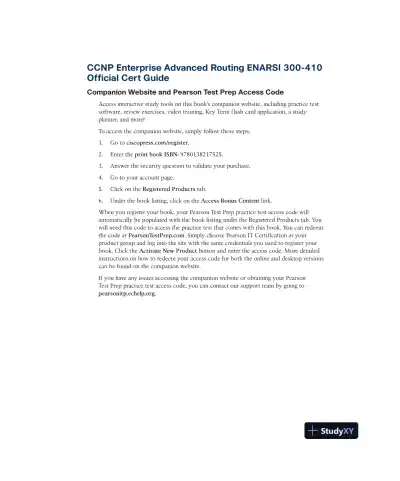 CCNP Enterprise Advanced Routing ENARSI 300-410 Official Cert Guide (2023) - Page 3 preview image