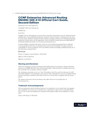 CCNP Enterprise Advanced Routing ENARSI 300-410 Official Cert Guide (2023) - Page 6 preview image