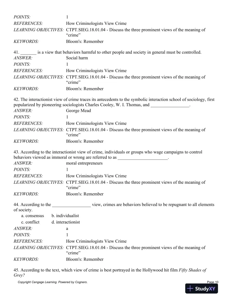 Criminology: Theories, Patterns and Typologies 13th Edition Test Bank, page 11