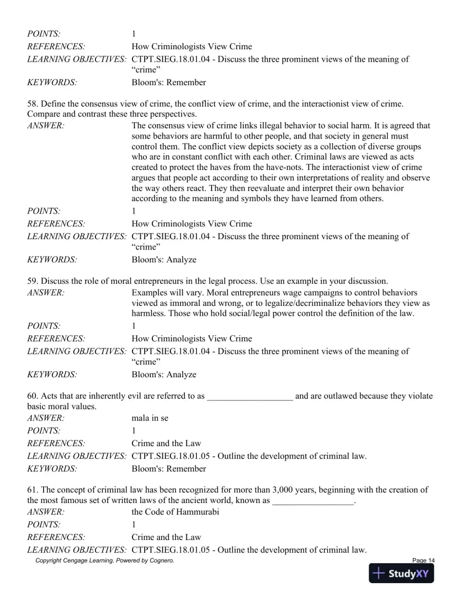 Criminology: Theories, Patterns and Typologies 13th Edition Test Bank, page 15