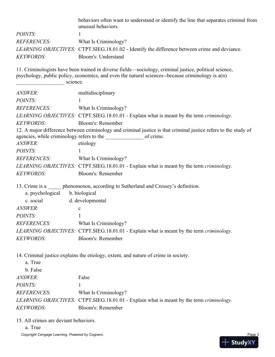 Criminology: Theories, Patterns and Typologies 13th Edition Test Bank, page 4