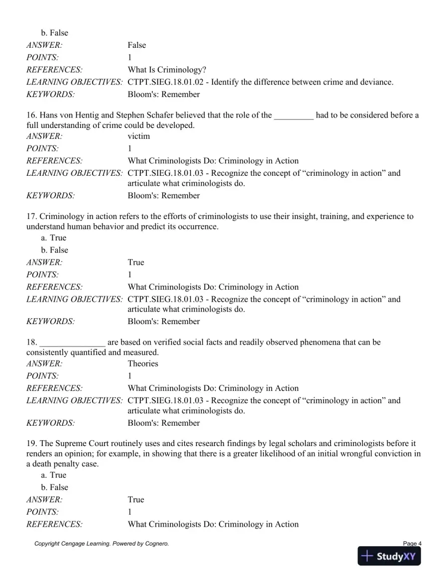 Criminology: Theories, Patterns and Typologies 13th Edition Test Bank, page 5
