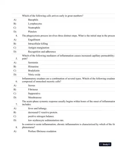 Test Bank For Essentials Of Pathophysiology: Concepts Of Altered Health States Third, North American Edition - Page 12 preview image