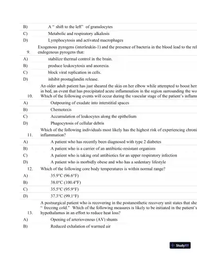 Test Bank For Essentials Of Pathophysiology: Concepts Of Altered Health States Third, North American Edition - Page 13 preview image
