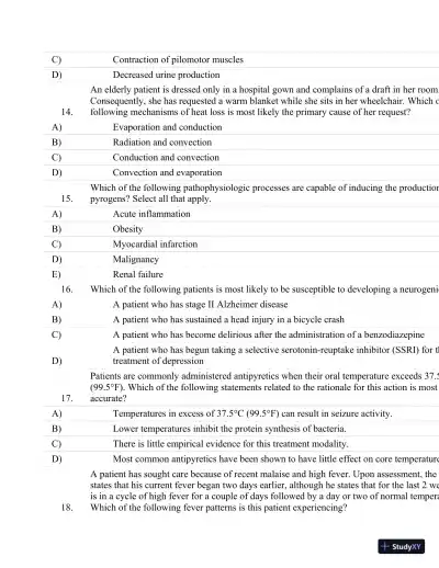 Test Bank For Essentials Of Pathophysiology: Concepts Of Altered Health States Third, North American Edition - Page 14 preview image