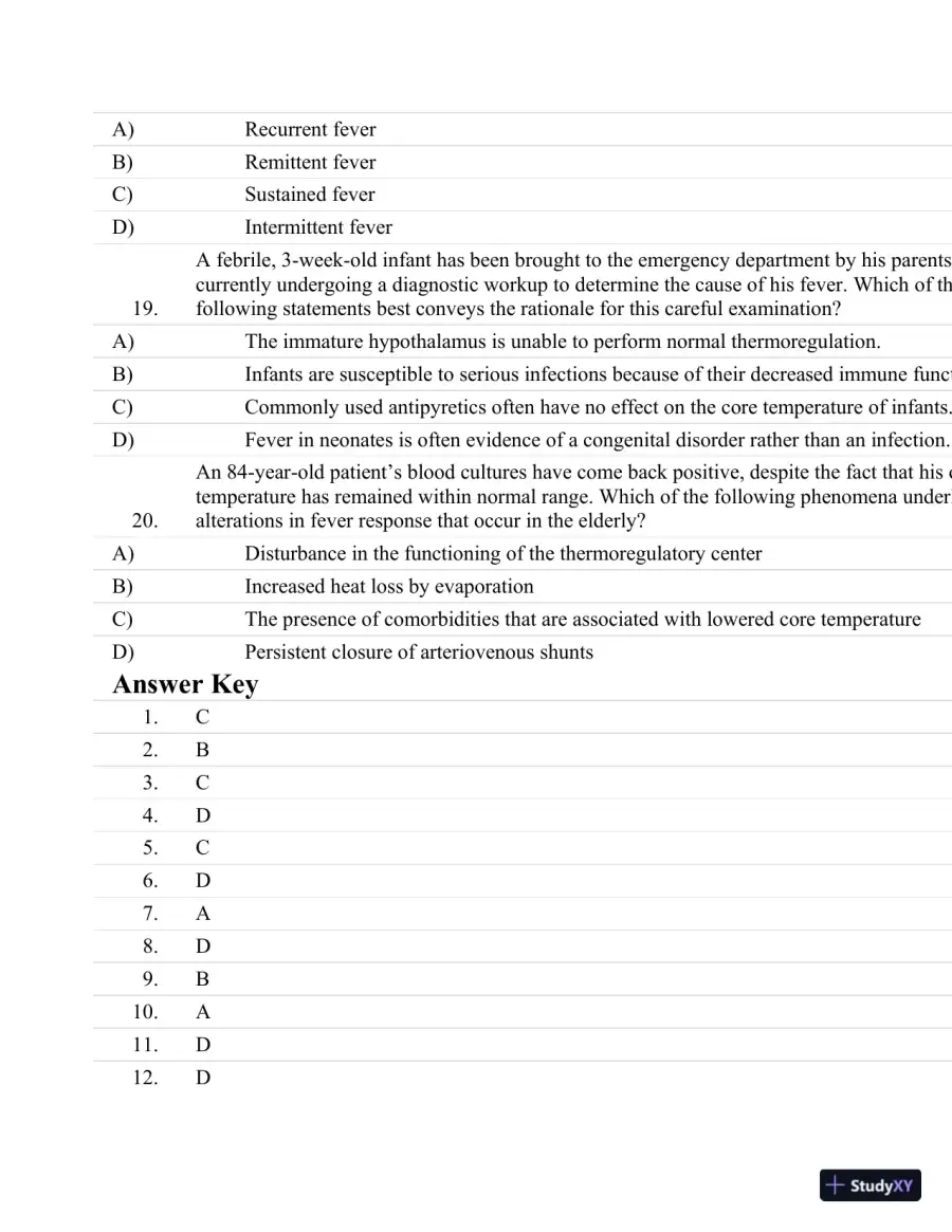 Test Bank For Essentials Of Pathophysiology: Concepts Of Altered Health States Third, North American Edition, page 15