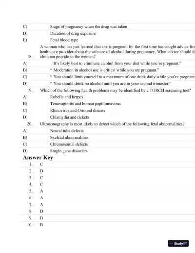 Test Bank For Essentials Of Pathophysiology: Concepts Of Altered Health States Third, North American Edition - Page 27 preview image