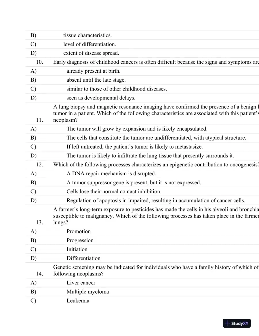 Test Bank For Essentials Of Pathophysiology: Concepts Of Altered Health States Third, North American Edition, page 30