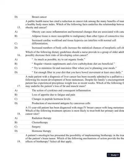 Test Bank For Essentials Of Pathophysiology: Concepts Of Altered Health States Third, North American Edition - Page 31 preview image