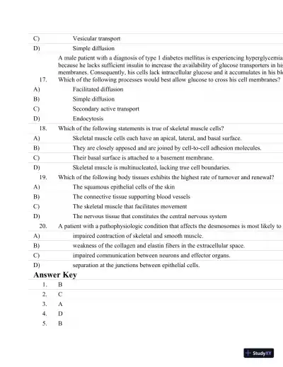 Test Bank For Essentials Of Pathophysiology: Concepts Of Altered Health States Third, North American Edition - Page 5 preview image