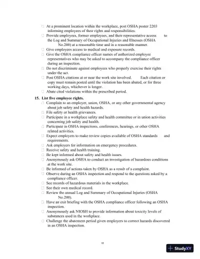Solution Manual for Occupational Safety and Health for Technologists, Engineers, and Managers, 9th Edition - Page 21 preview image