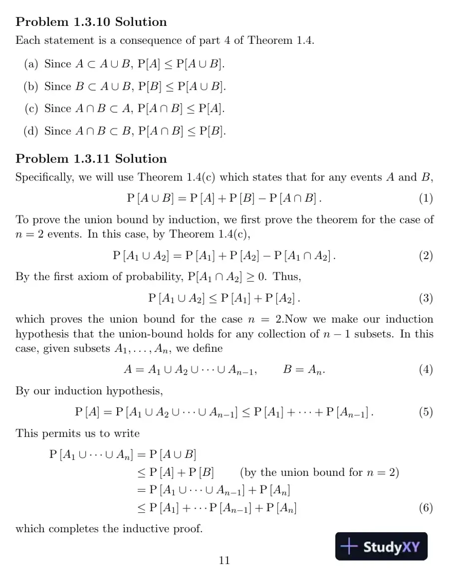 Probability And Stochastic Processes : A Friendly Introduction For Electrical And Computer Engineers, 3rd Edition Solution Manual, page 12