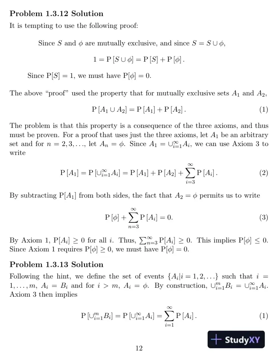 Probability And Stochastic Processes : A Friendly Introduction For Electrical And Computer Engineers, 3rd Edition Solution Manual, page 13