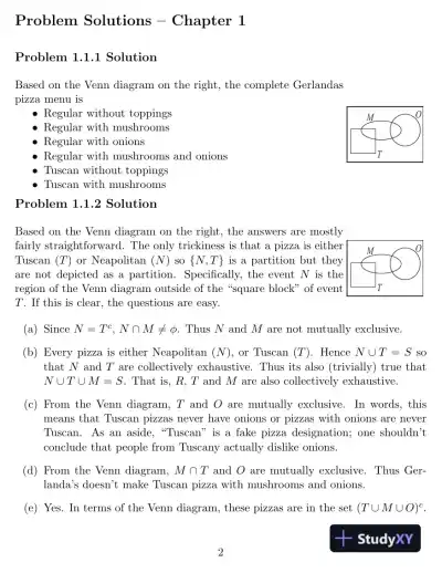 Probability And Stochastic Processes : A Friendly Introduction For Electrical And Computer Engineers, 3rd Edition Solution Manual - Page 3 preview image
