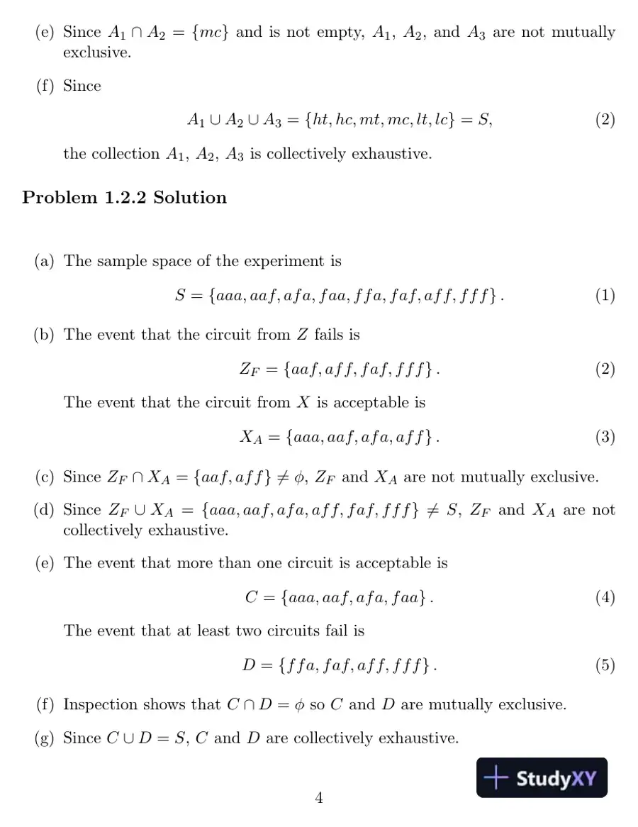 Probability And Stochastic Processes : A Friendly Introduction For Electrical And Computer Engineers, 3rd Edition Solution Manual, page 5