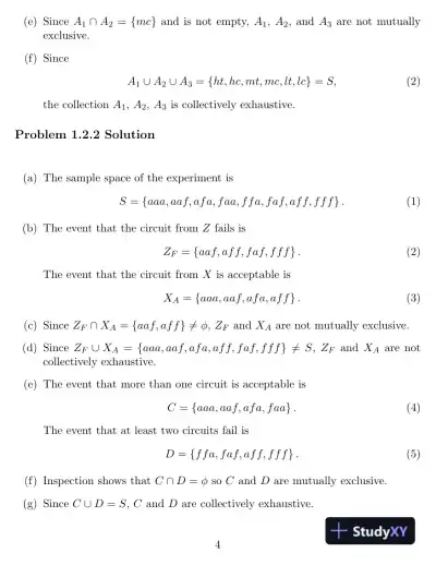 Probability And Stochastic Processes : A Friendly Introduction For Electrical And Computer Engineers, 3rd Edition Solution Manual - Page 5 preview image