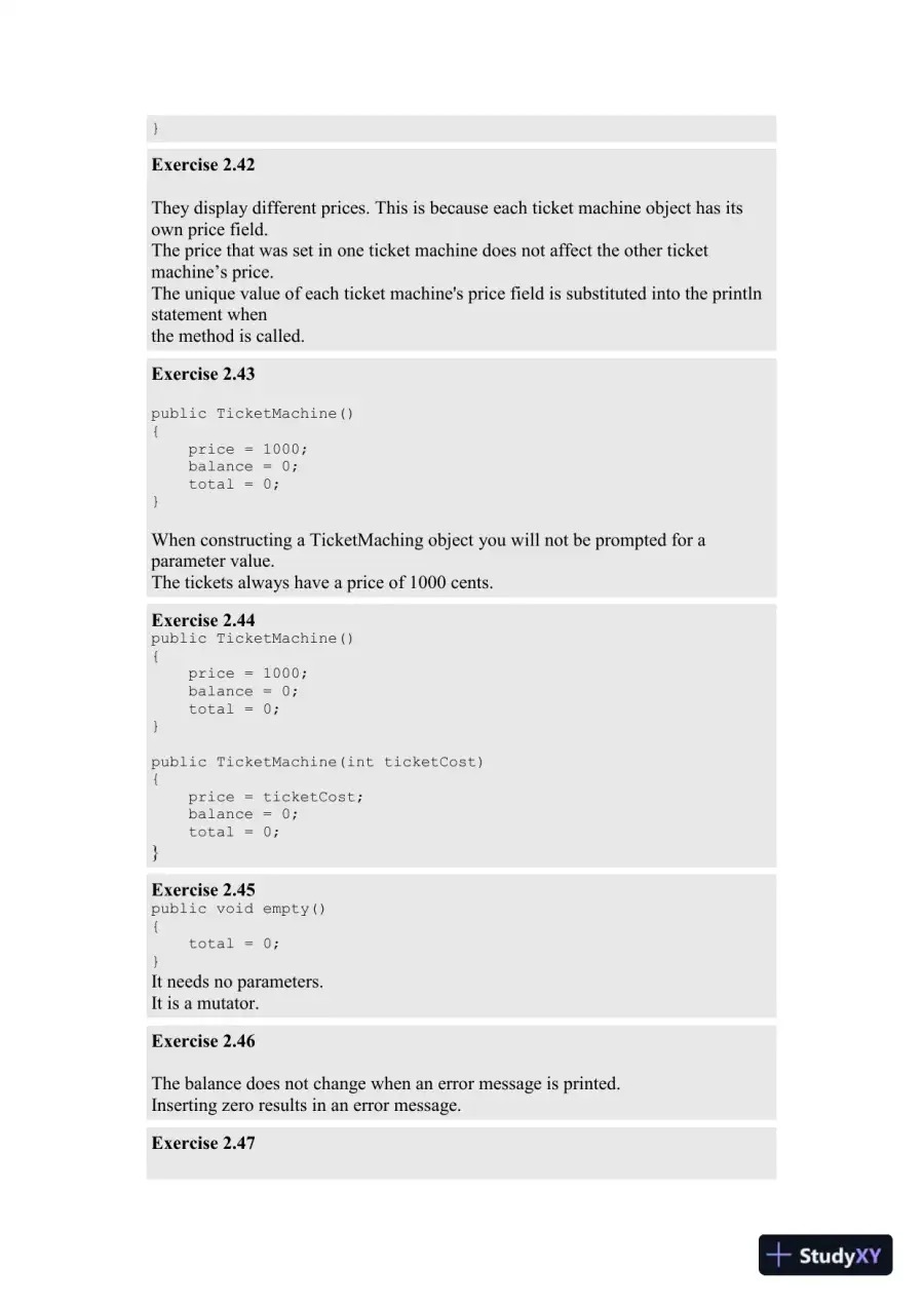 Solution Manual for Objects First with Java: A Practical Introduction Using BlueJ, 6th Edition, page 11