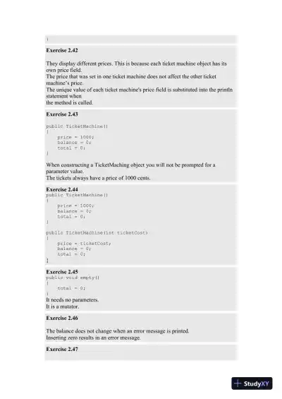 Solution Manual for Objects First with Java: A Practical Introduction Using BlueJ, 6th Edition - Page 11 preview image