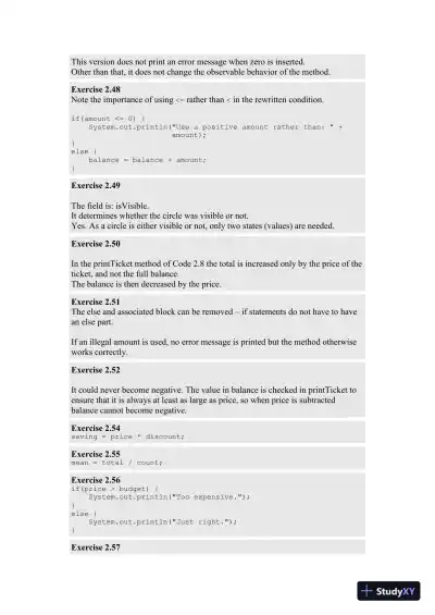Solution Manual for Objects First with Java: A Practical Introduction Using BlueJ, 6th Edition - Page 12 preview image