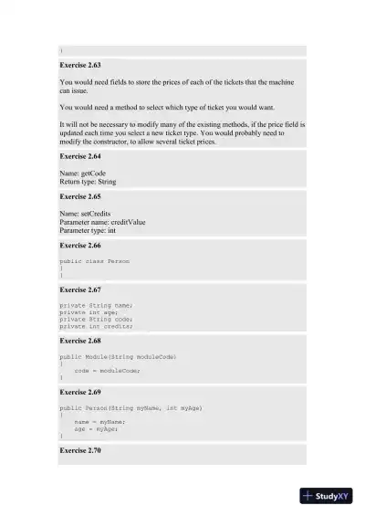 Solution Manual for Objects First with Java: A Practical Introduction Using BlueJ, 6th Edition - Page 14 preview image