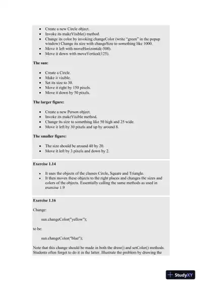 Solution Manual for Objects First with Java: A Practical Introduction Using BlueJ, 6th Edition - Page 3 preview image