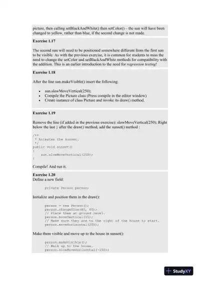Solution Manual for Objects First with Java: A Practical Introduction Using BlueJ, 6th Edition - Page 4 preview image