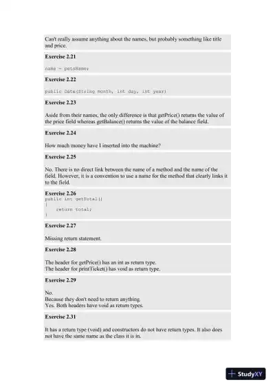 Solution Manual for Objects First with Java: A Practical Introduction Using BlueJ, 6th Edition - Page 9 preview image