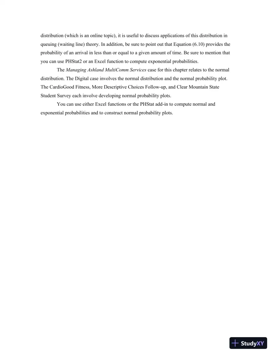 Statistics for Managers Using Microsoft Excel 8th Edition Solution Manual, page 20