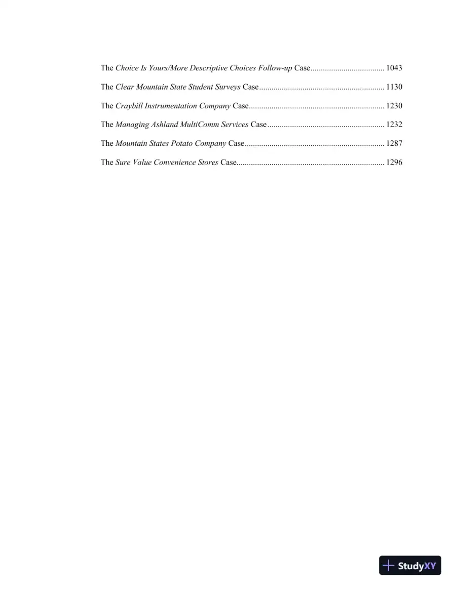 Statistics for Managers Using Microsoft Excel 8th Edition Solution Manual, page 3