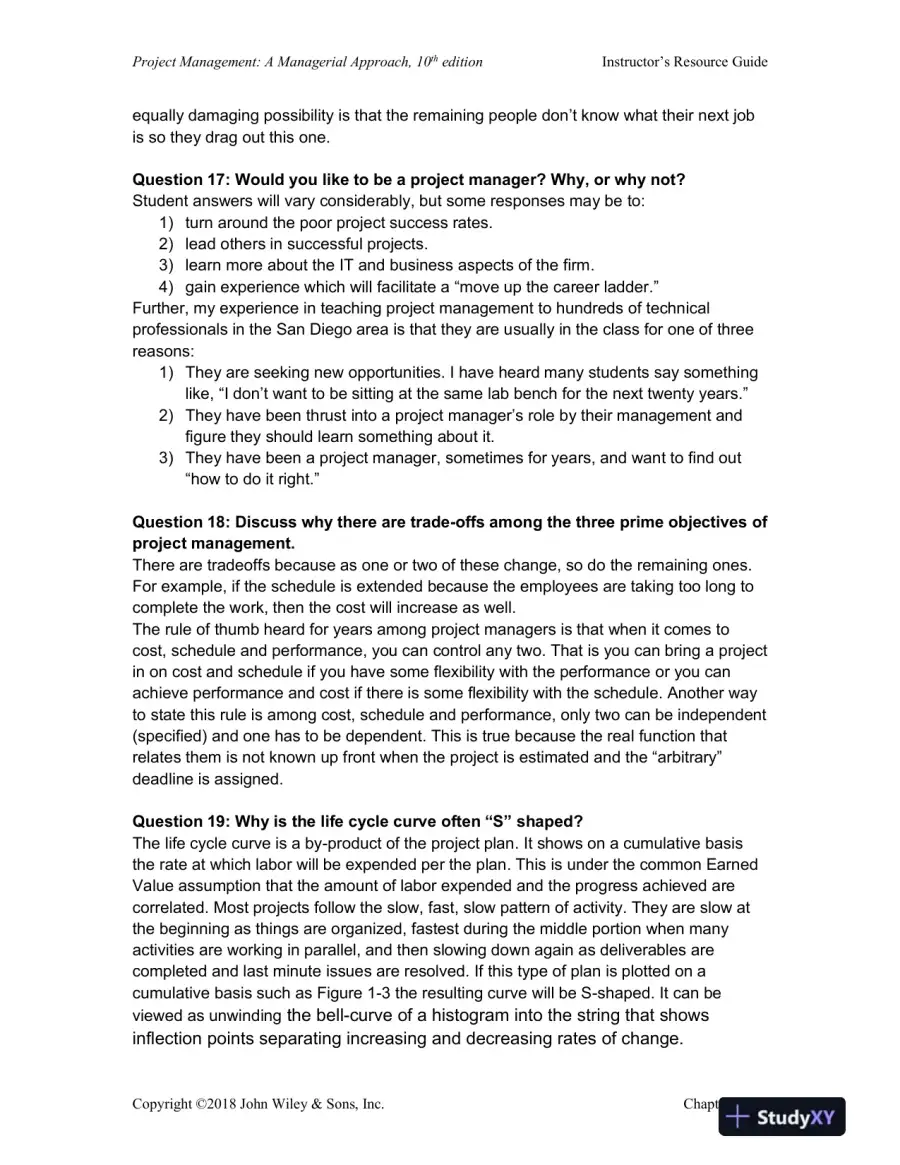 Lecture Notes For Project Management: A Managerial Approach, 8th Edition, page 14