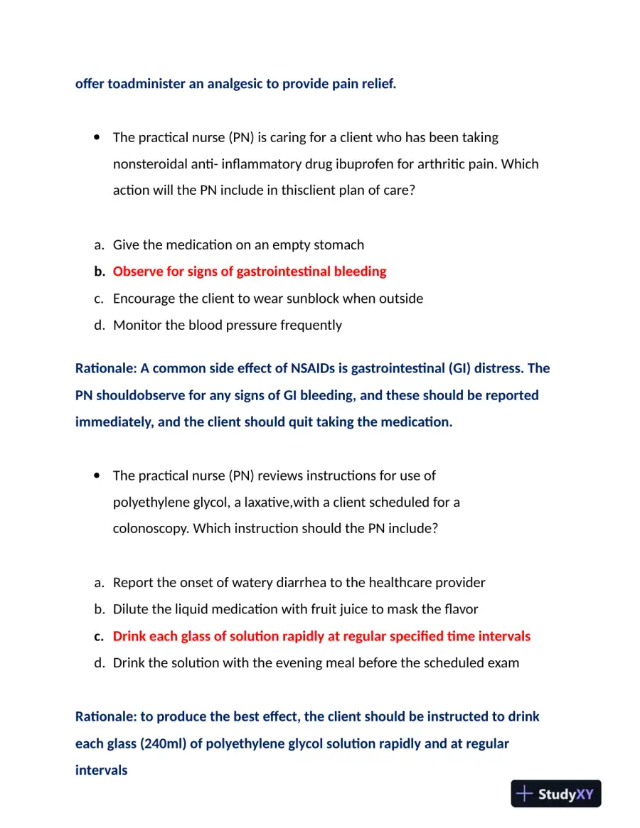 2022-2023 HESI PN Child Care Exit Exam With Answers (109 Solved Questions), page 13