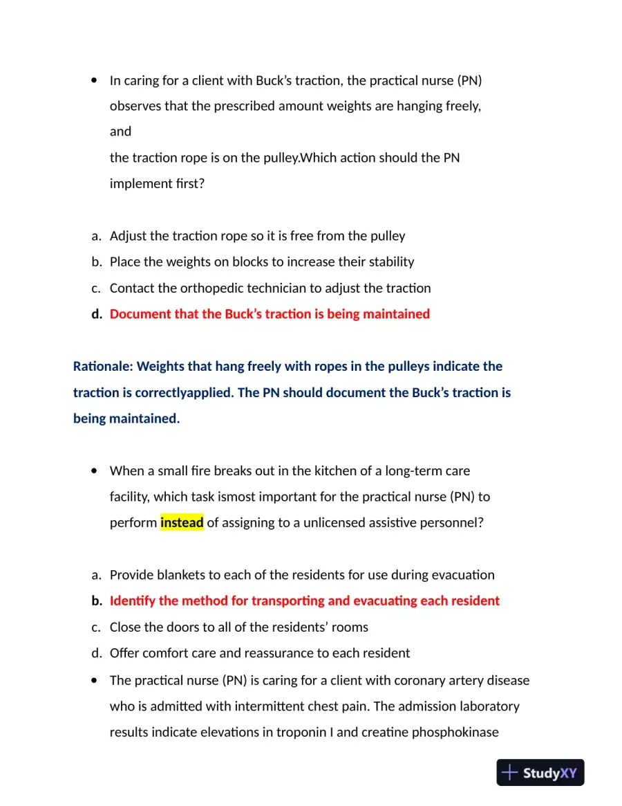 2022-2023 HESI PN Child Care Exit Exam With Answers (109 Solved Questions), page 9