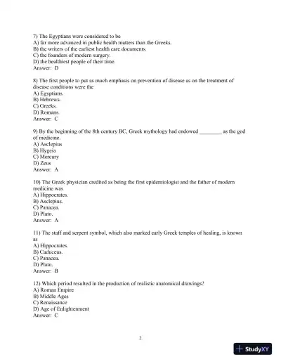 Test Bank for Principles and Foundations of Health Promotion and Education, 7th Edition - Page 13 preview image