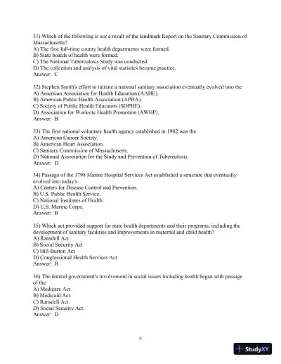 Test Bank for Principles and Foundations of Health Promotion and Education, 7th Edition - Page 17 preview image