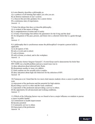 Test Bank for Principles and Foundations of Health Promotion and Education, 7th Edition - Page 29 preview image