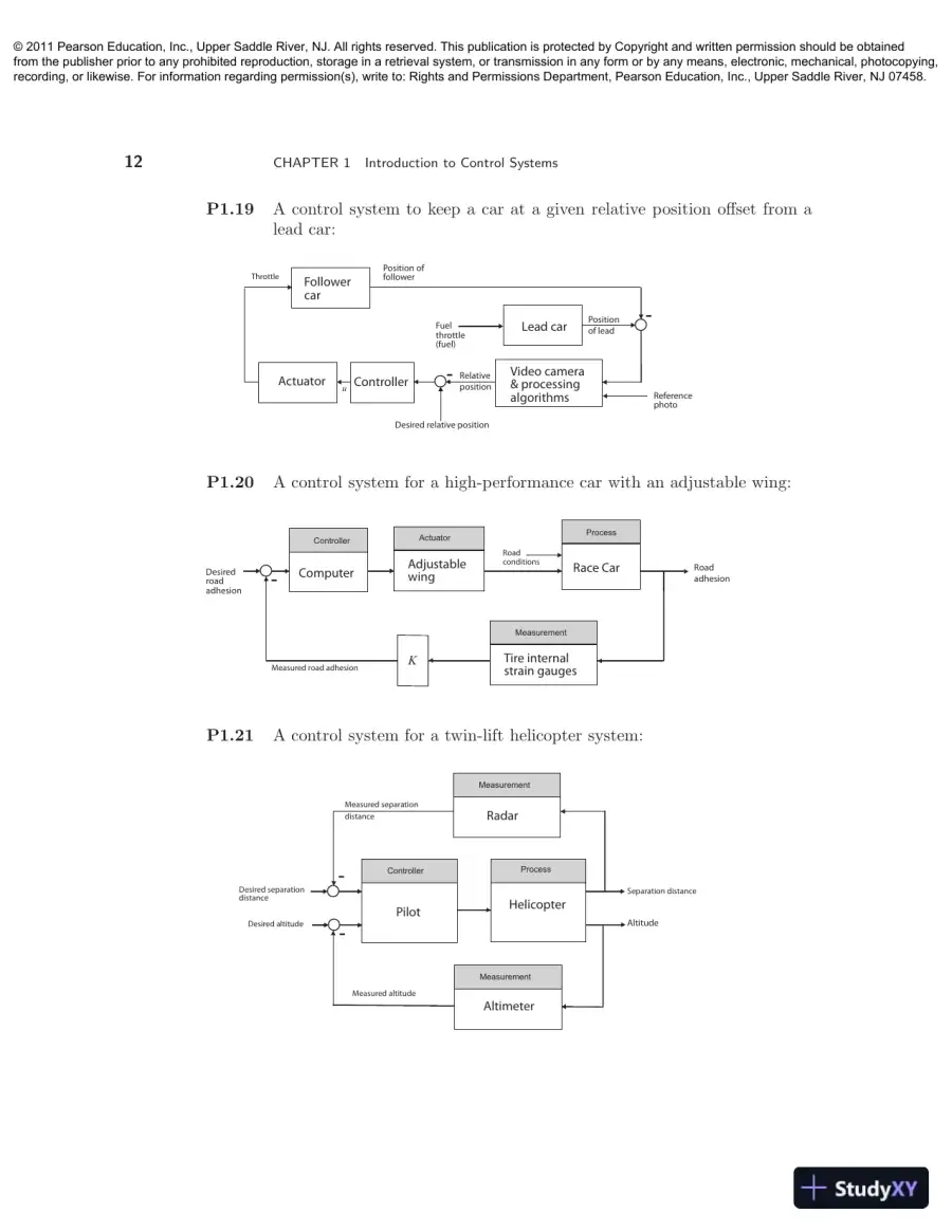 Solution Manual For Modern Control Systems, 12th Edition, page 13