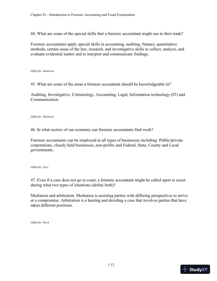 Forensic Accounting and Fraud Examination, 2nd Edition Test Bank, page 13