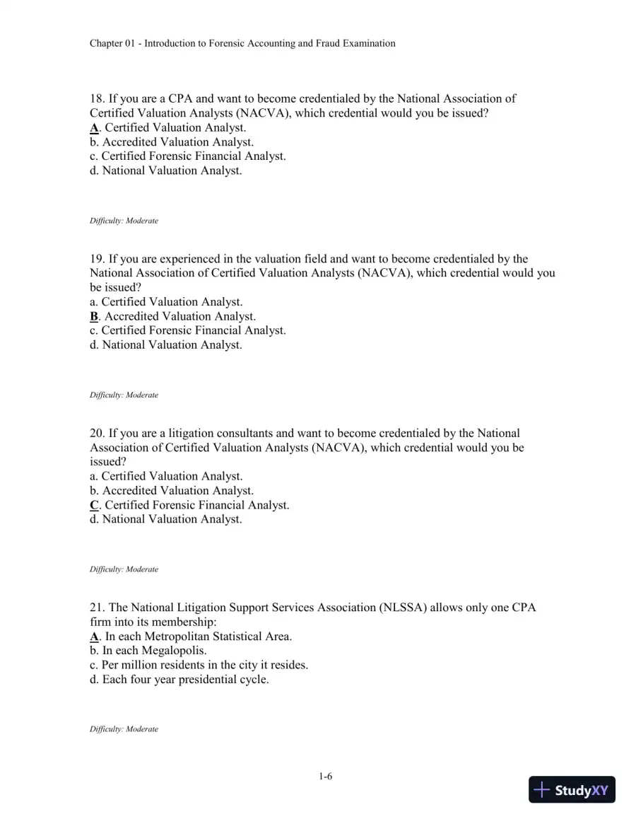 Forensic Accounting and Fraud Examination, 2nd Edition Test Bank, page 7
