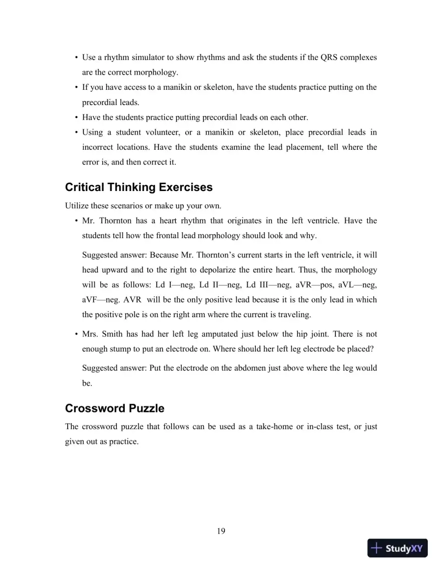 EKG Plain and Simple, 4th Edition Class Notes, page 20