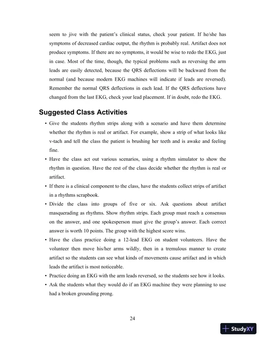 EKG Plain and Simple, 4th Edition Class Notes, page 25