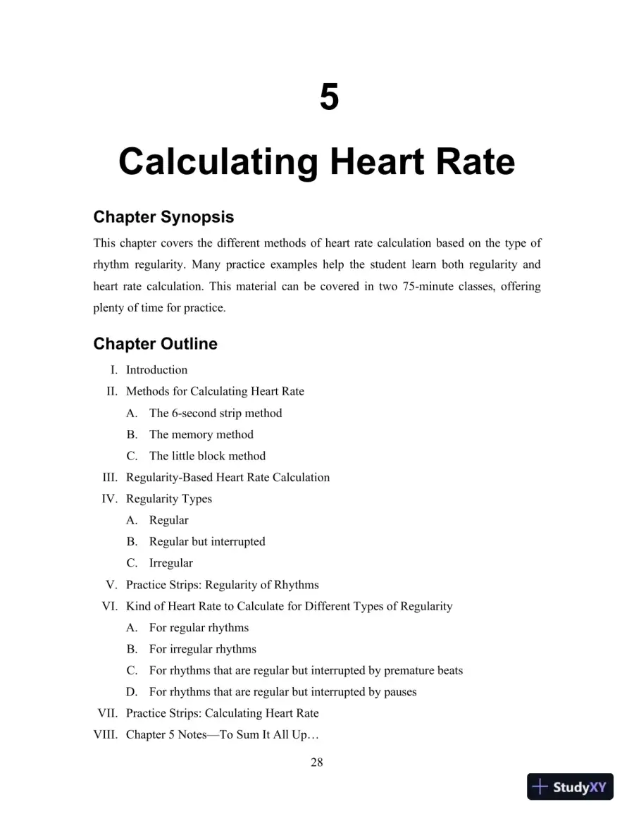 EKG Plain and Simple, 4th Edition Class Notes, page 29