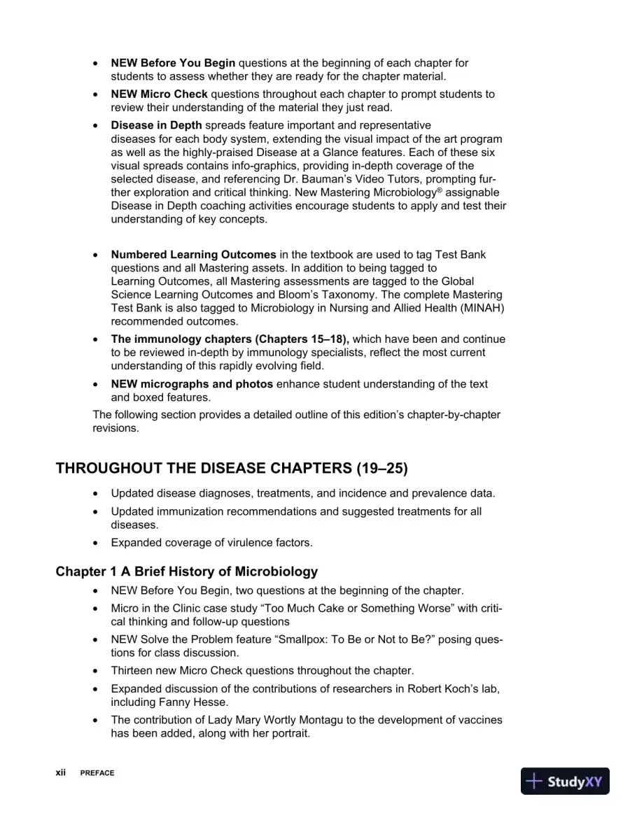 Test Bank For Microbiology with Diseases by Taxonomy, 6th Edition, page 12