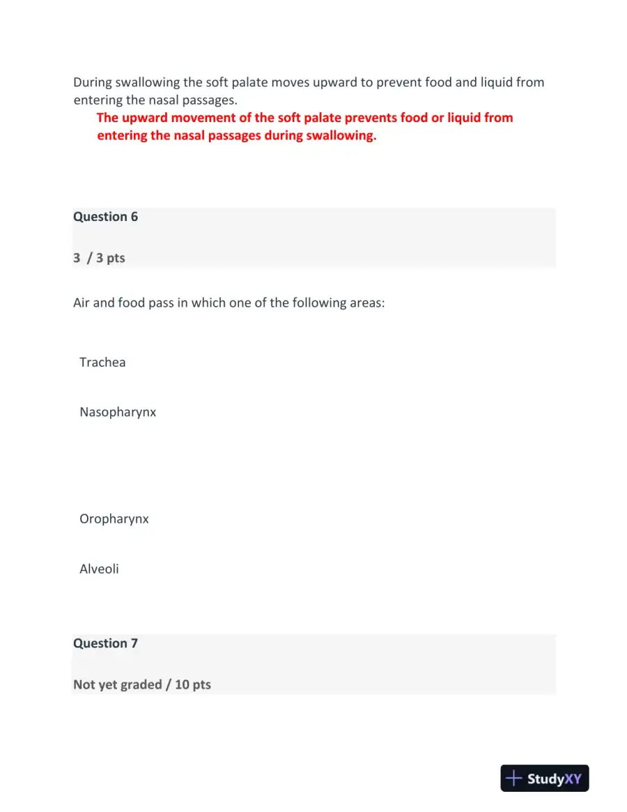 BIOD210 Anatomy and Physiology Final Exam With Answers (23 Solved Questions), page 8
