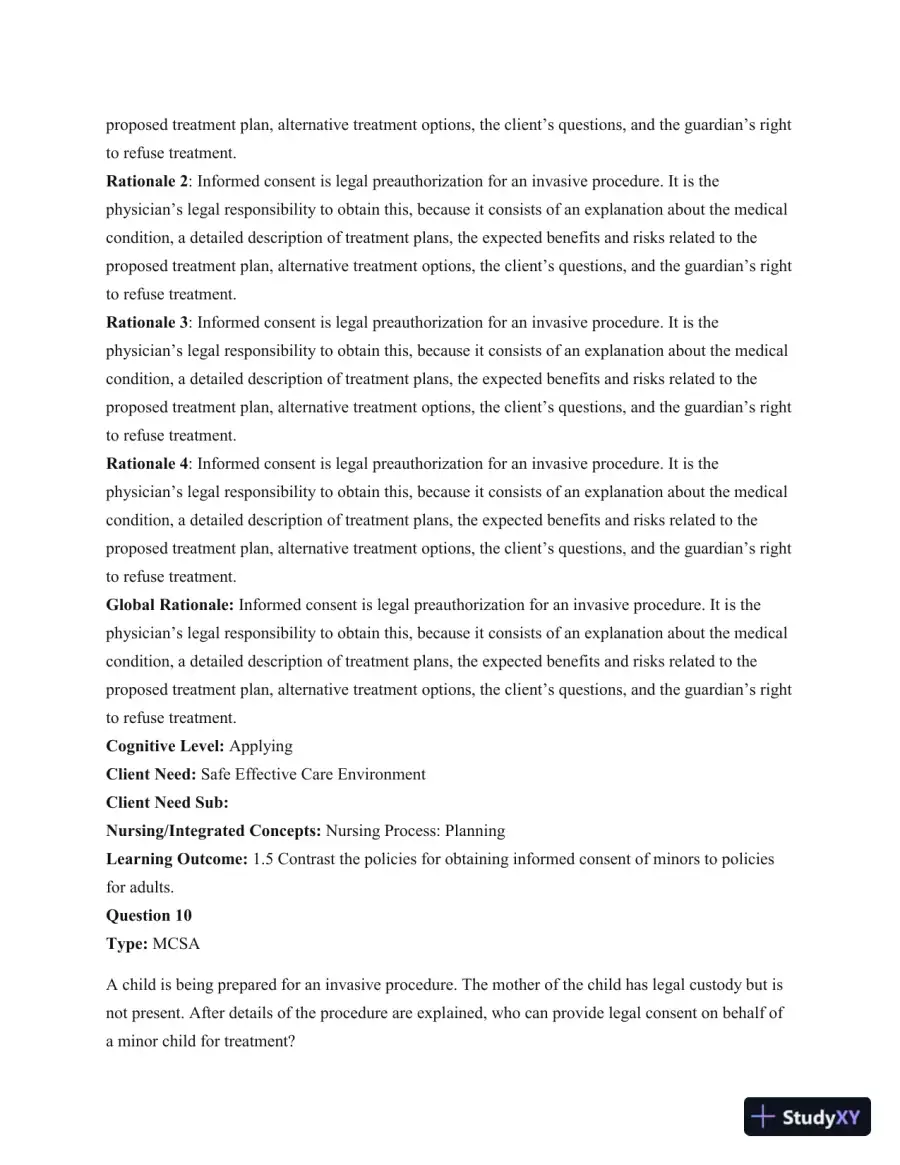 Test Bank For Principles Of Pediatric Nursing: Caring For Children, 6th Edition, page 12