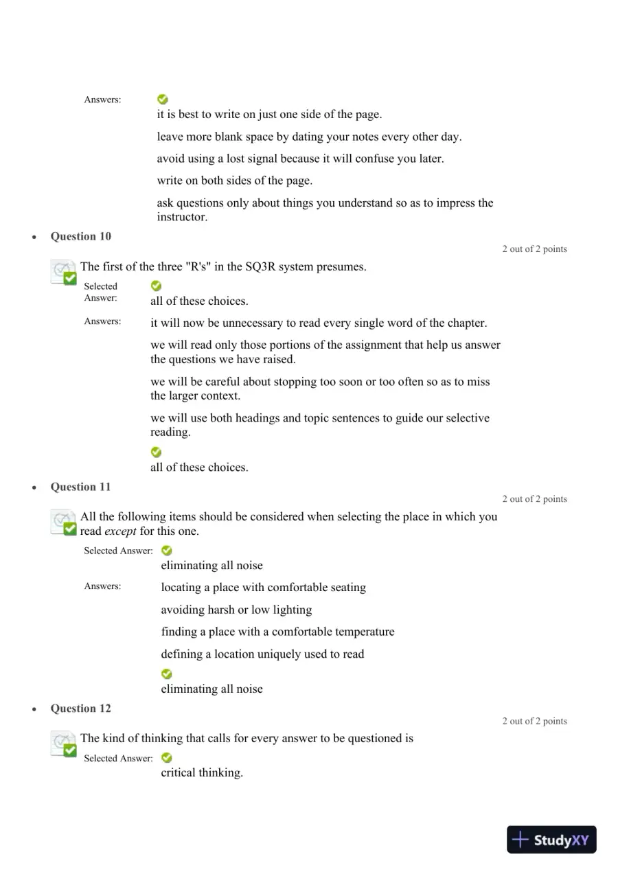 Liberty University CLST 100 Quiz 2 Complete Solutions Correct Answers Key, page 6