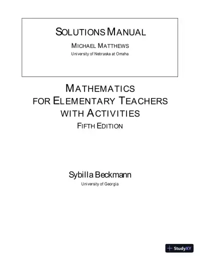 Thomas' Calculus: Early Transcendentals , 14th Edition Solution Manual - Page 1 preview image
