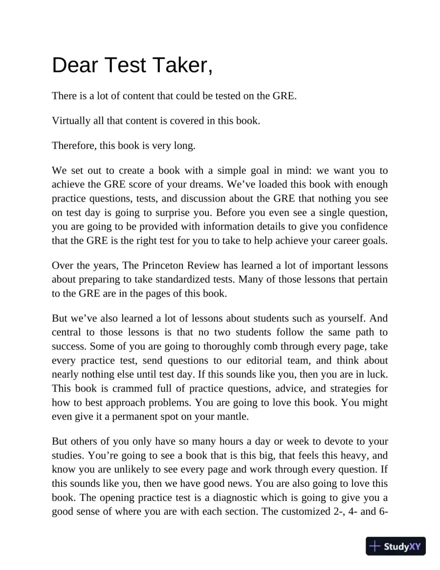 Princeton Review GRE Premium Prep, 2023: 7 Practice Tests + Review and Techniques (2022), page 14