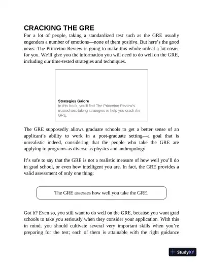 Princeton Review GRE Premium Prep, 2023: 7 Practice Tests + Review and Techniques (2022) - Page 18 preview image